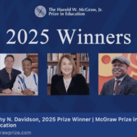 Cathy Davidson Honored with 2025 McGraw Prize in Higher Education