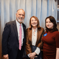 L-R: Chancellor Félix V. Matos Rodríguez, Cathy Davidson and Jackie Cahill at CUNY Women's Conference