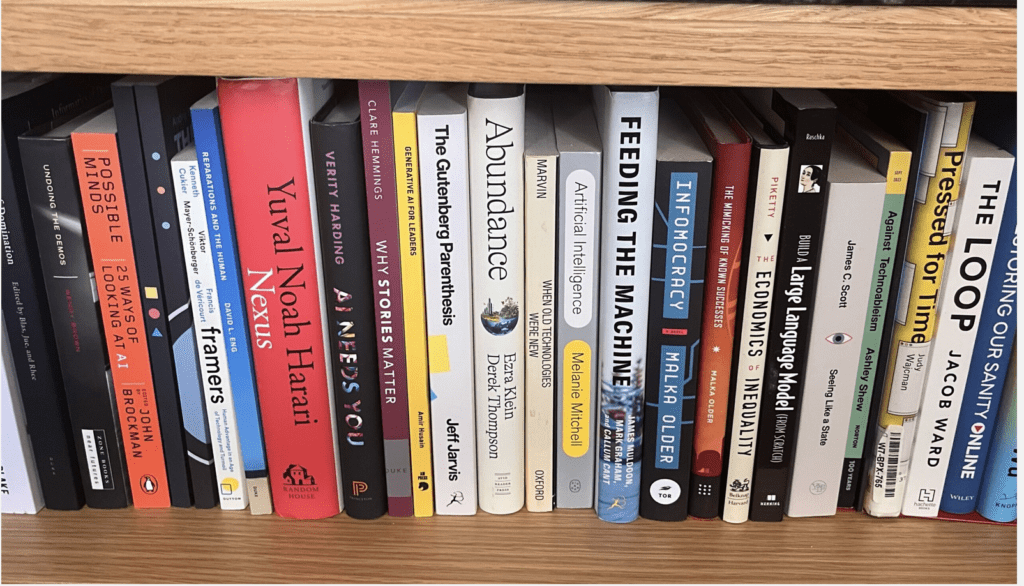 Bookshelf of Recent Books on AI