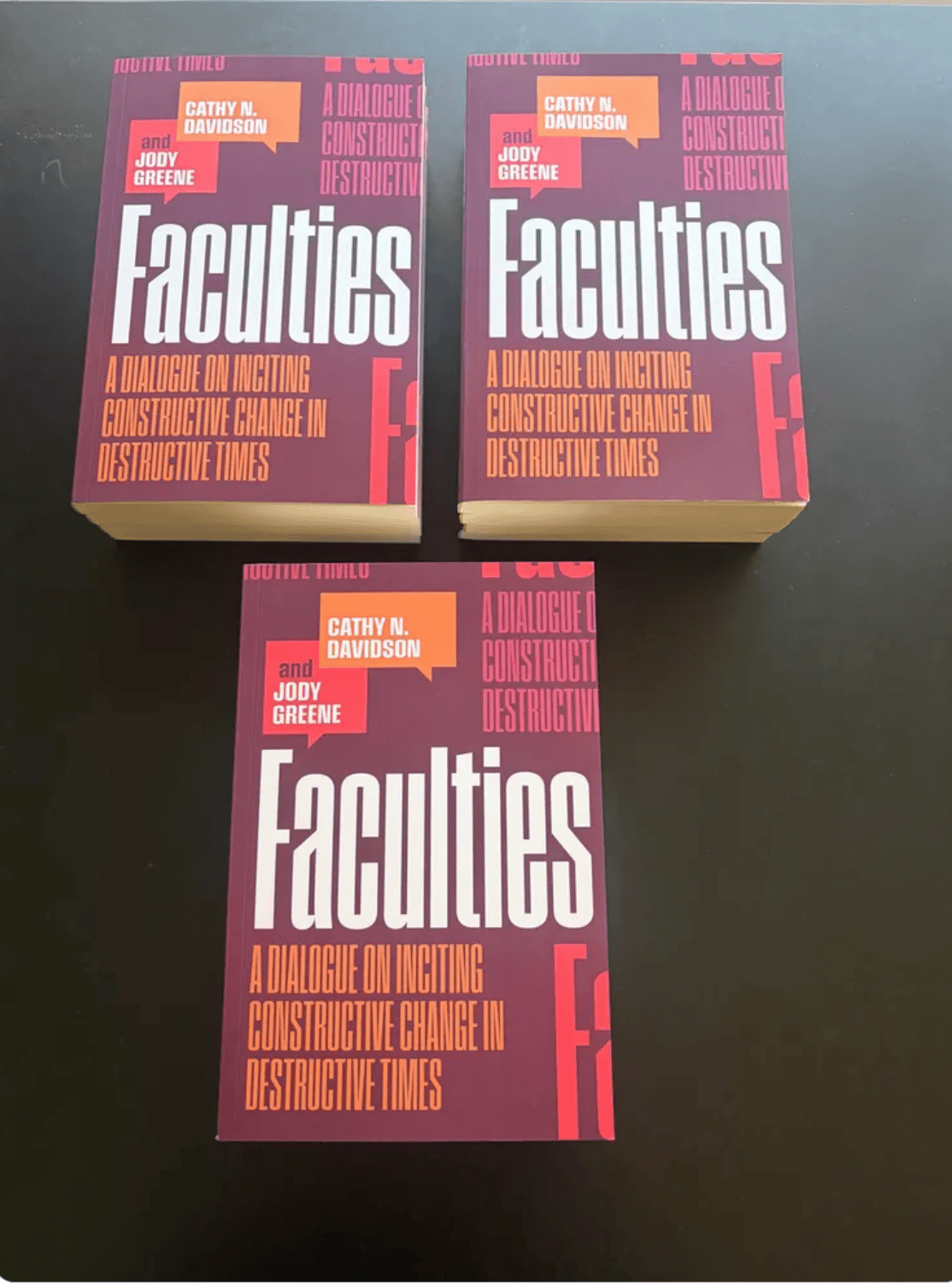 Author Copies Have Arrived Photo by Cathy Davidson